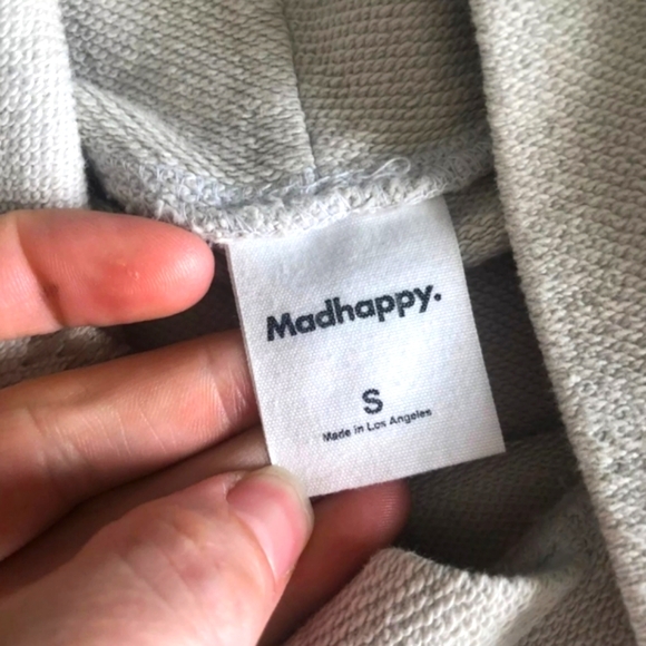 NWOT...RARE Madhappy Reversible 1-800-optimism 2018 Retro Rainbow Hoodie - Picture 9 of 16